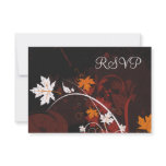 Autumn Leaves RSVP Card Personalized Invitations