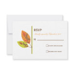 Autumn Leaves RSVP Card invitations