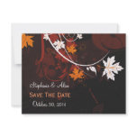 Autumn Leaves Save The Date Cards invitations