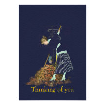 Autumn Leaves Small Card Announcements