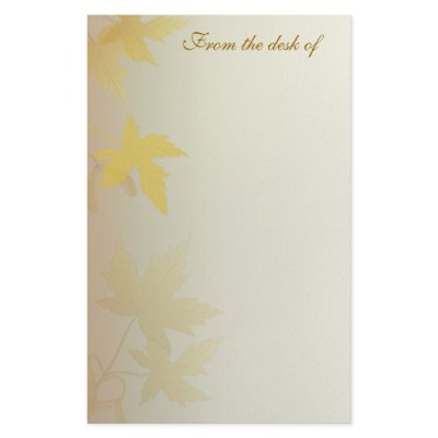 Autumn Leaves  Stationery by Pastimedesigns
