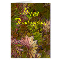 Autumn Leaves: Thanksgiving - Note Card cards