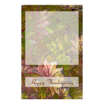 Autumn Leaves: Thanksgiving - Stationery #2 stationery