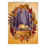 AUTUMN LEAVES & TIPIS by SHARON SHARPE Card