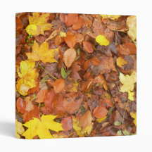 Autumn Leaves Vinyl Binder