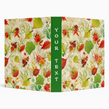 autumn leaves vinyl binders