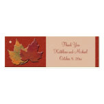 Autumn Leaves Wedding Favour Tags Business Card