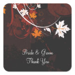 Autumn Leaves Wedding Stickers
