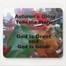 Autumn Leaves with poem Mousepad