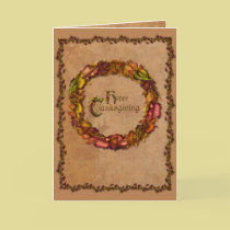 Autumn Leaves Wreath cards