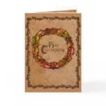 Autumn Leaves Wreath cards