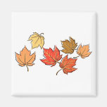 Autumn Maple Leaves Magnets