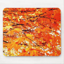 Autumn Maple Leaves Mousepad
