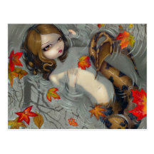 "Autumn Mermaid" Postcard