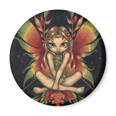 "Autumn Night Fairy" Magnet by strangeling
