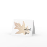 Autumn Oak Leaf Thank You Card