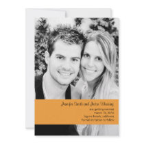 Autumn Orange Photo Save the Date