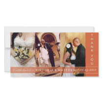 AUTUMN ORANGE UNION | WEDDING THANK YOU CARD PHOTO CARDS