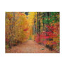 Autumn pathway,postcard