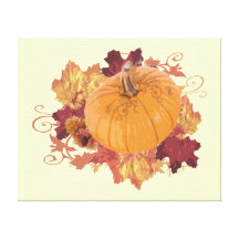 Autumn Poetry canvas print illustration