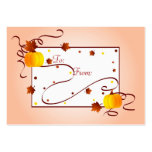 Autumn pumpkins - Gifttag Business Card Templates
