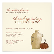 Autumn Pumpkins · Thanksgiving Invitation