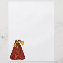 Autumn Red Gown Personalized Flyer