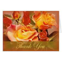 Autumn Rose thank you cards cards