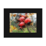 Autumn rosehips postcards