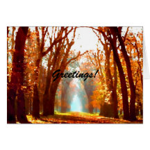 Autumn Scene Greeting Card