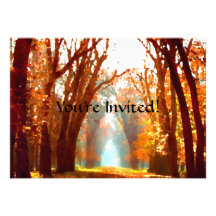 Autumn Scene Invitation