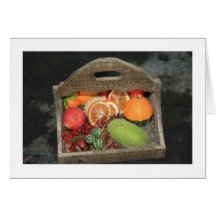 autumn still life thanksgiving greeting card