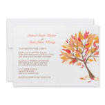Autumn Theme Tree Flat Wedding Invitation invitations
