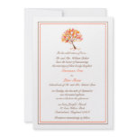 Autumn Theme Tree Flat Wedding Invitation invitations