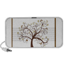 Autumn Tree Doodle PC Speakers