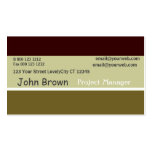 Autumn TriColor Burnt Sage Business Card