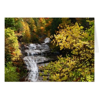 Autumn Waterfall by Bebops