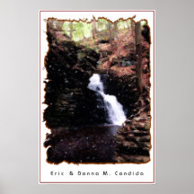 Autumn Waterfall II Posters
