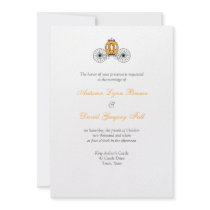 Autumn Wedding Invitations Pumpkin Carriage