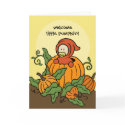 Autumn Welcome Little Pumpkin New Baby Card