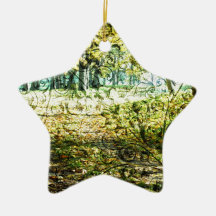 Autumn with Scrolls Christmas Tree Ornament