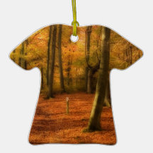Autumn woods ornament