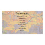 Autumn Yellow Leaves Business Card