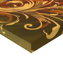 Autumnal swirls and lights Canvas Print