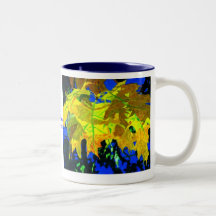 Autumn's Abstract Mugs