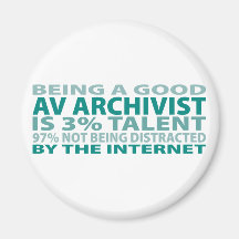 AV Archivist 3% Talent Refrigerator Magnet