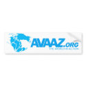 Avaaz.org Pangea Bumper Sticker bumper stickers