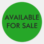 AVAILABLE FOR SALE STICKER