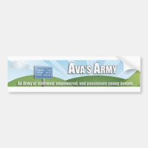Ava's Army Logo Bumper Sticker