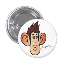 avatar jacquette bisou badges avec agrafe